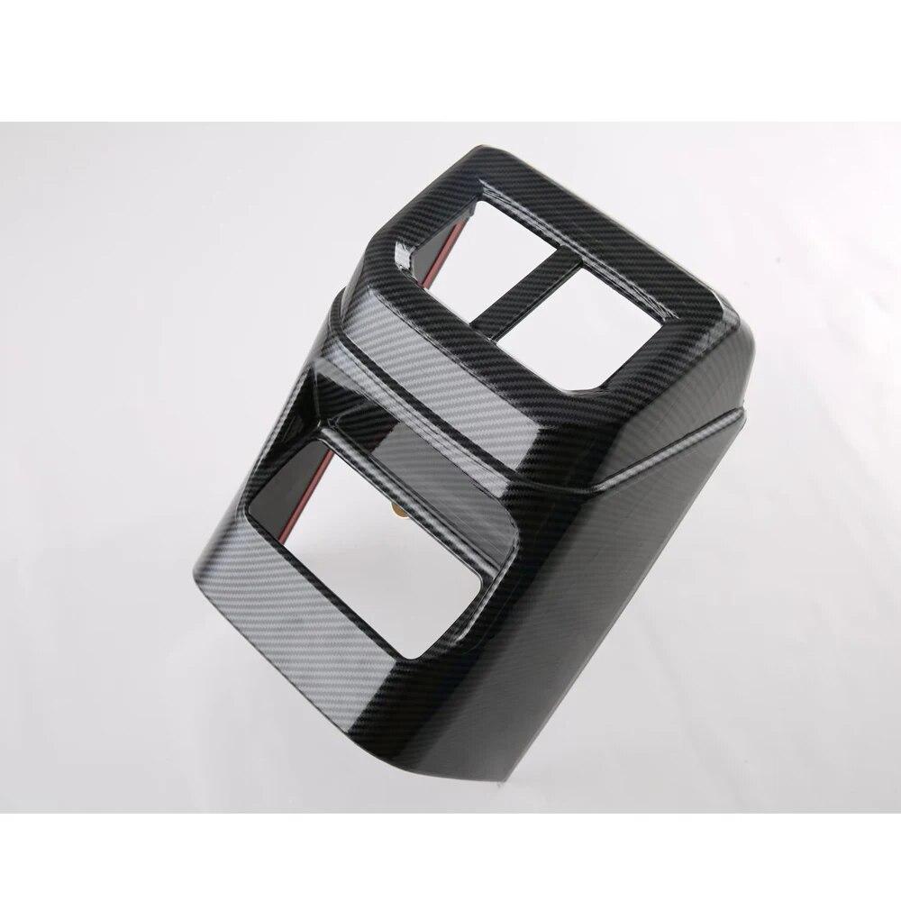 Für Ford Ranger T9 2023 2024 Carbon Look Hinten Air Vent Abdeckung Rahmen Trim Auto Zubehör