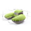 Inflatable U-Shaped Travel Neck Pillow with Cushioned Support