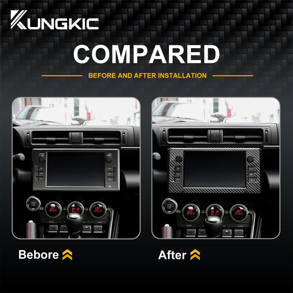 Real Hard Carbon Fiber Sticker For Subaru BRZ Toyota GR86 2025 2025 2025 2025 LHD RHD Navigation Panel Interior Trim Accessories