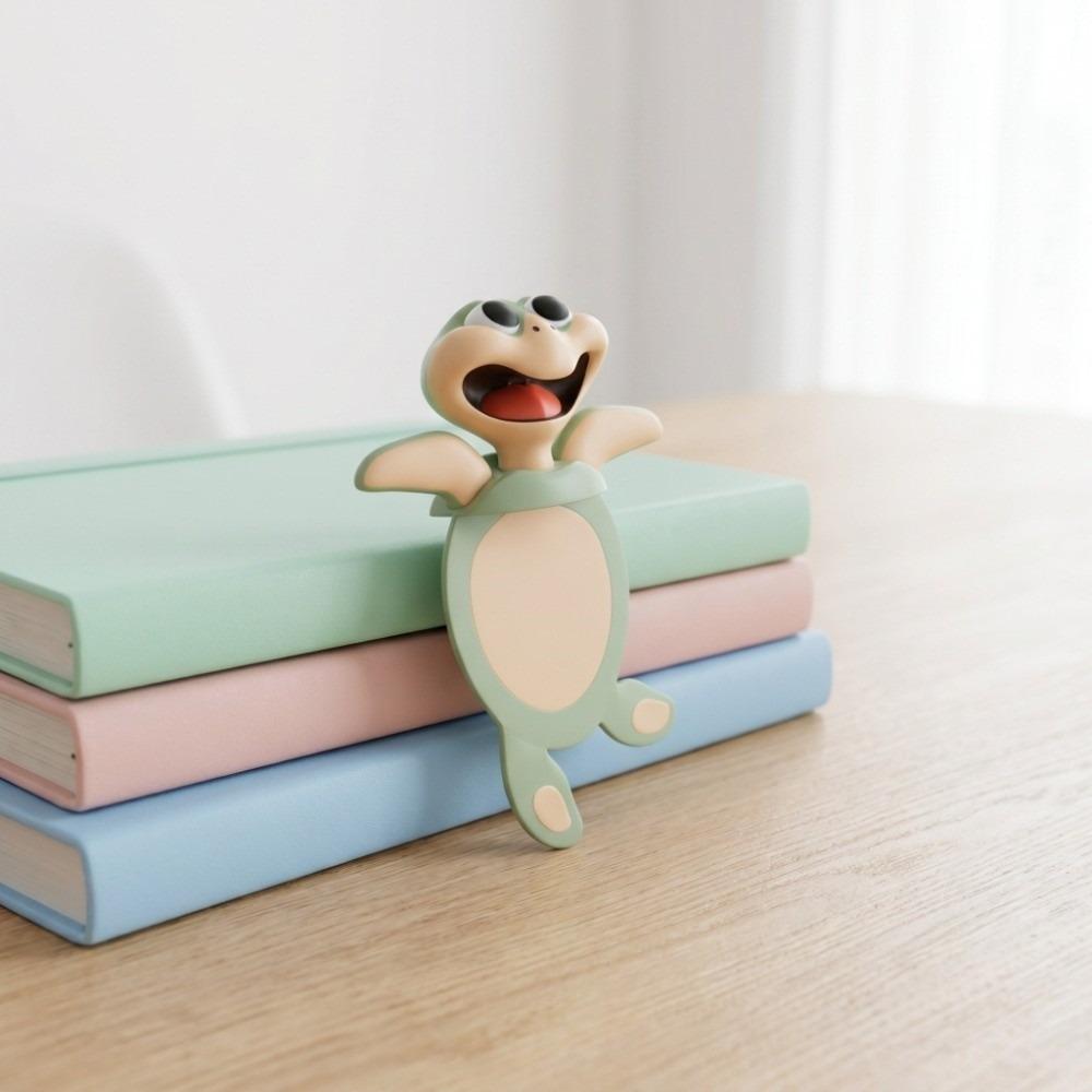 Soft PVC material Animal Bookmark Funny cartoon animal design Book Clip Office reading supplies Tortoise