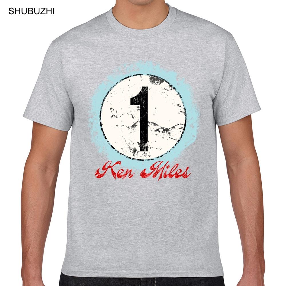 

Tops T Shirt Men ken miles rugged number Funny Harajuku Short Male Tshirt fashion tshirt men cotton brand teeshirt S