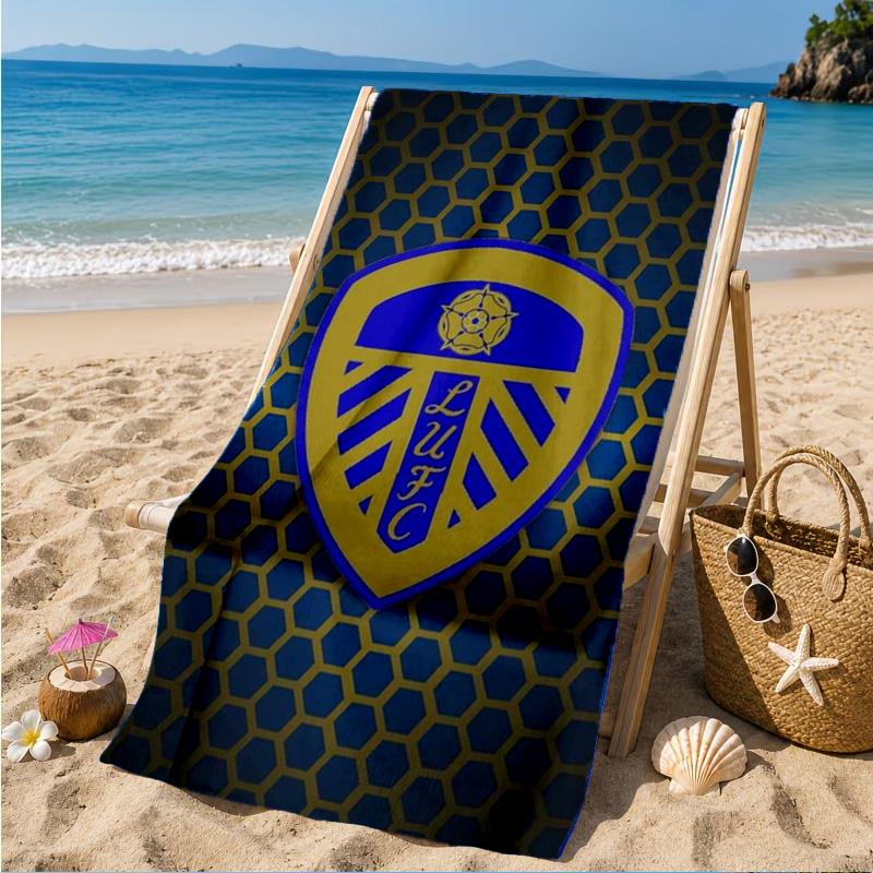 Asciugamano da Spiaggia in Microfibra con Stampa dello Stemma di Leeds, Morbido e Assorbente, Asciugatura Rapida, Ideale per Viaggi Estivi, Essenziale per la Spiaggia, Piscina
