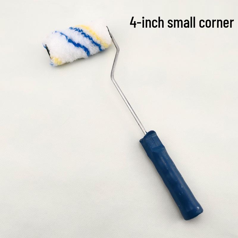 Валик для латексной краски - 4 , 6 , 9  Сине-желтая полоса, Длинный ворс