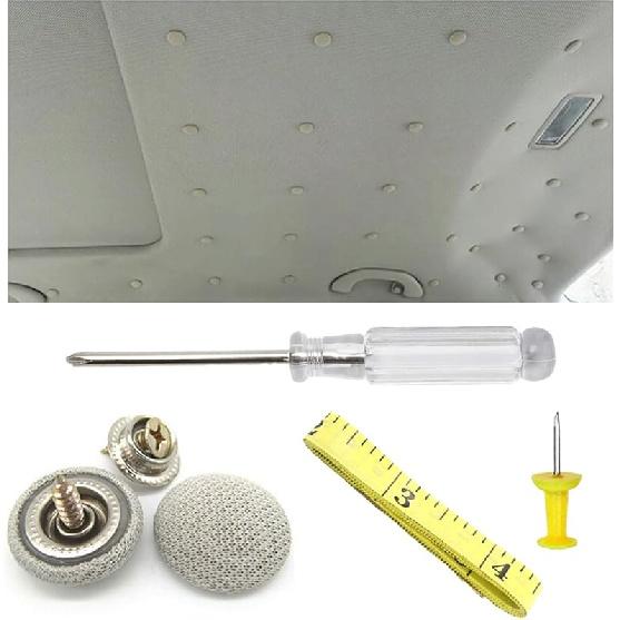 60PCS Car Roof Headliner Repair Rivets Retainer Buttons, Auto Roof Repair Kit Car Roof Snap Rivets, Fixing Repair Buckle For Car Interior Ceiling