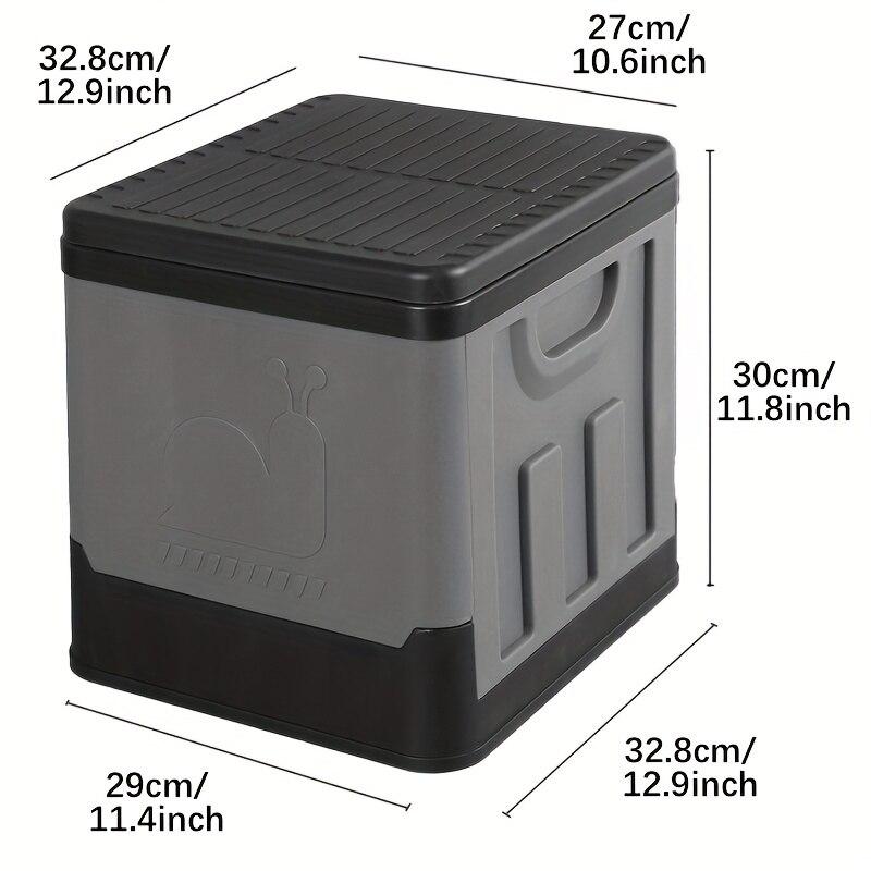 Multifunctional Outdoor Storage Box Collapsible Toilet Portable Emergency Toilet Camping Travel Car Use Folding Organizer