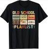 Cassette Tape Music 80s Retro Old School Playlist Tshirt Summer Casual Tshirt Fashion Fitness Tops Tshirt Hip Hop Streetwear