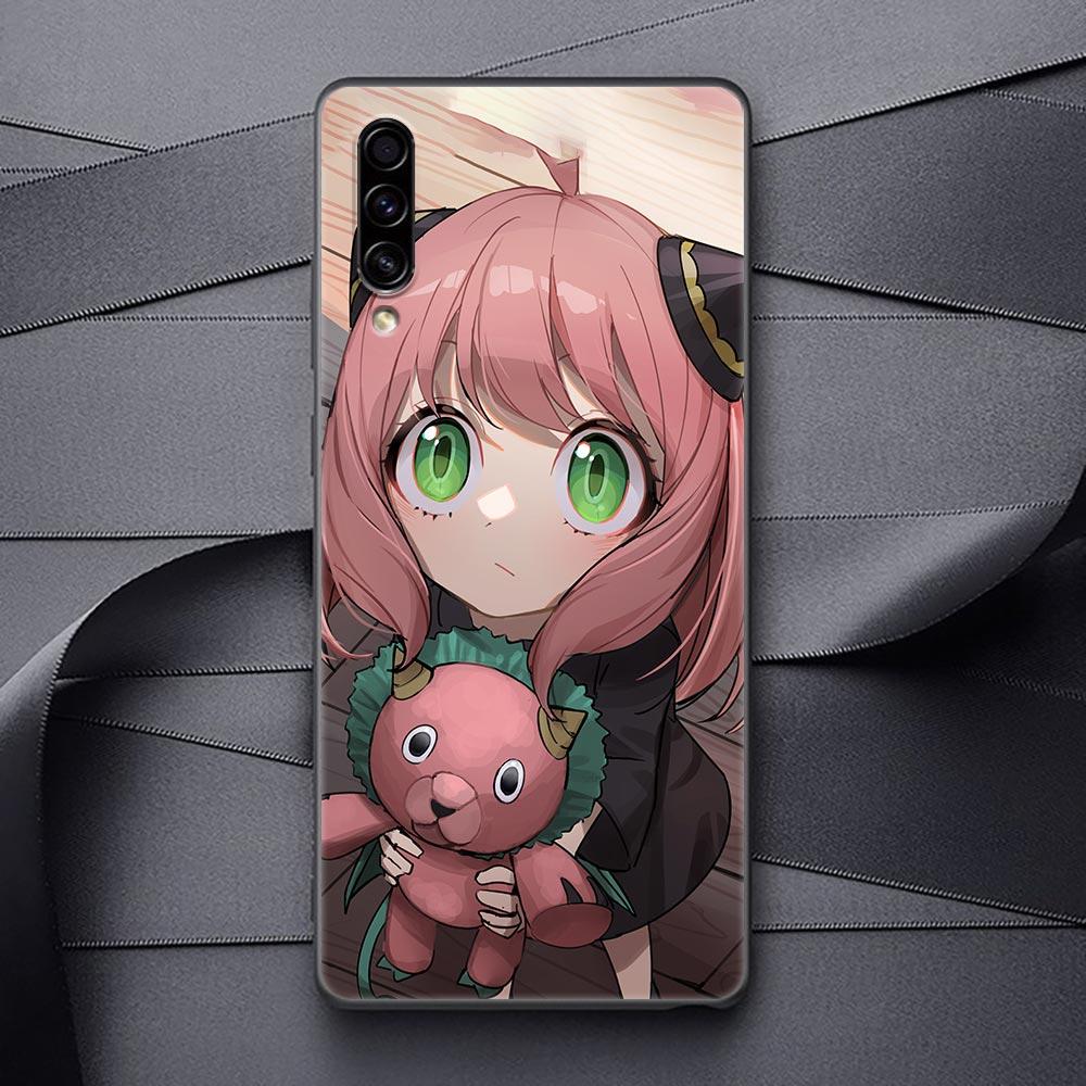 SPY X FAMILY Anime Black Soft Phone Case For Samsung Galaxy A90 A80 A70 A70S A60 A50 A40 A30 A30S A20S A20E A10 A10E Funda Coque