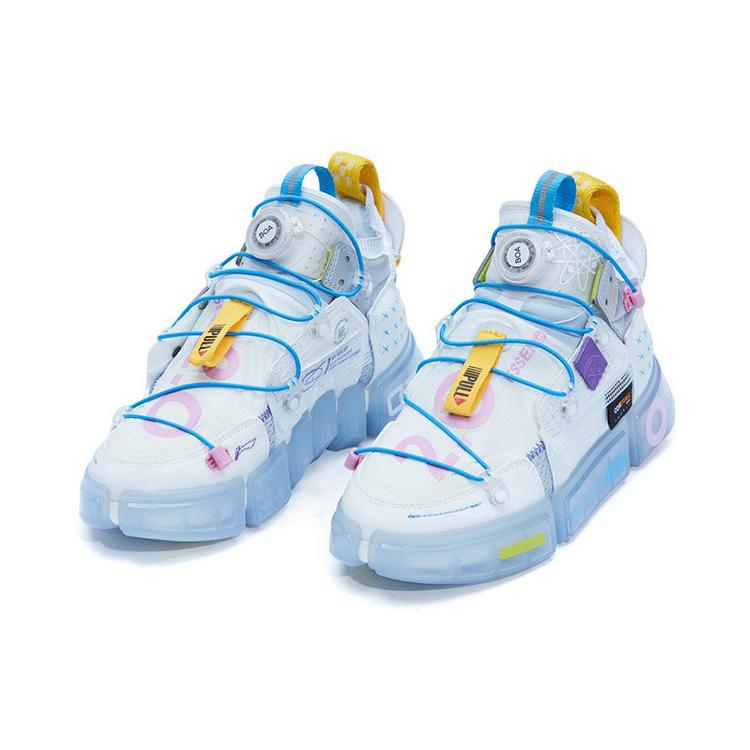 Li Ning Casual Shoes Women's Low Top Standard White/Dawn Gray AGWR022-2
