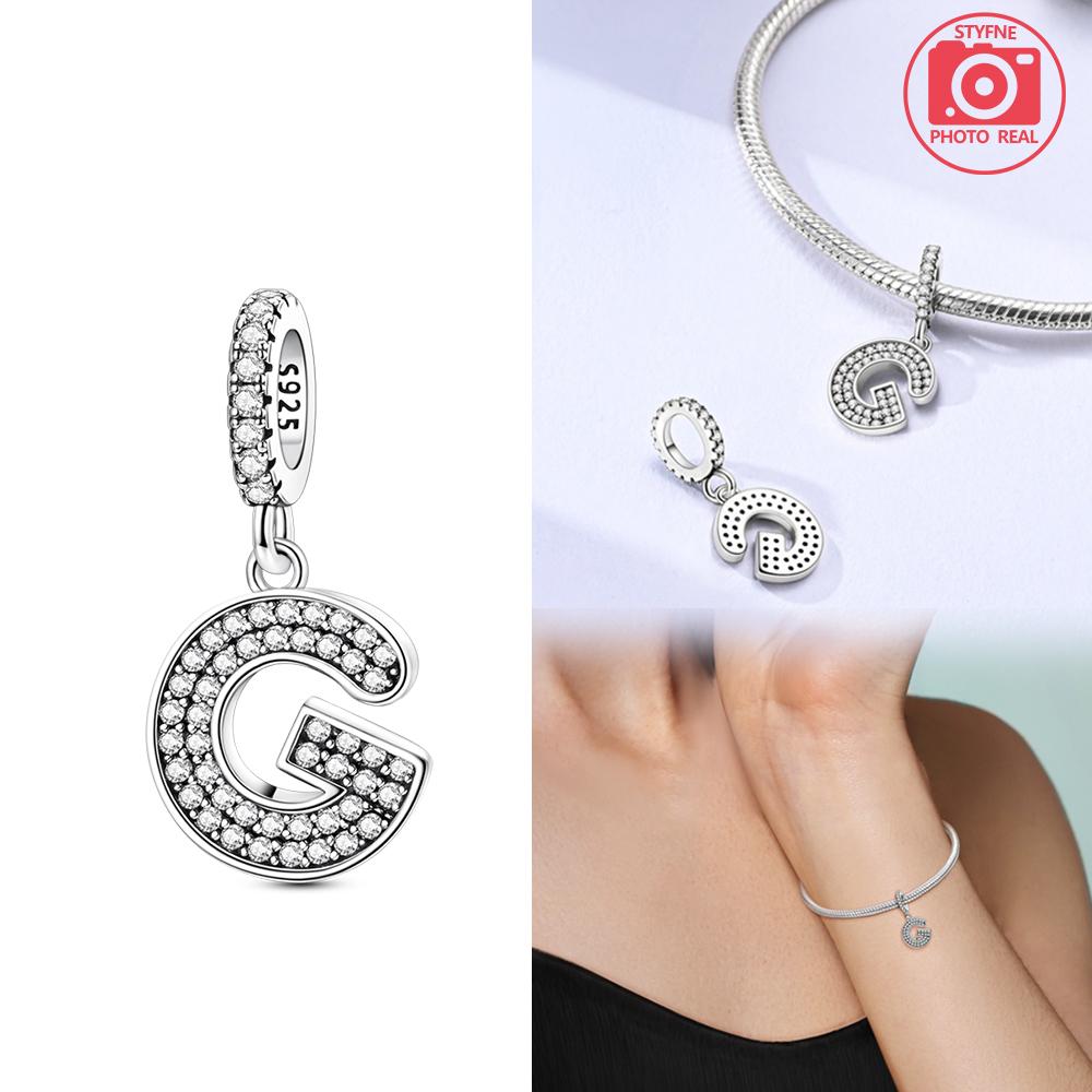 Sparkling Full Monogram Pendant Copper Colors For Charms Copper Colors Original Bracelet For Jewelry Making