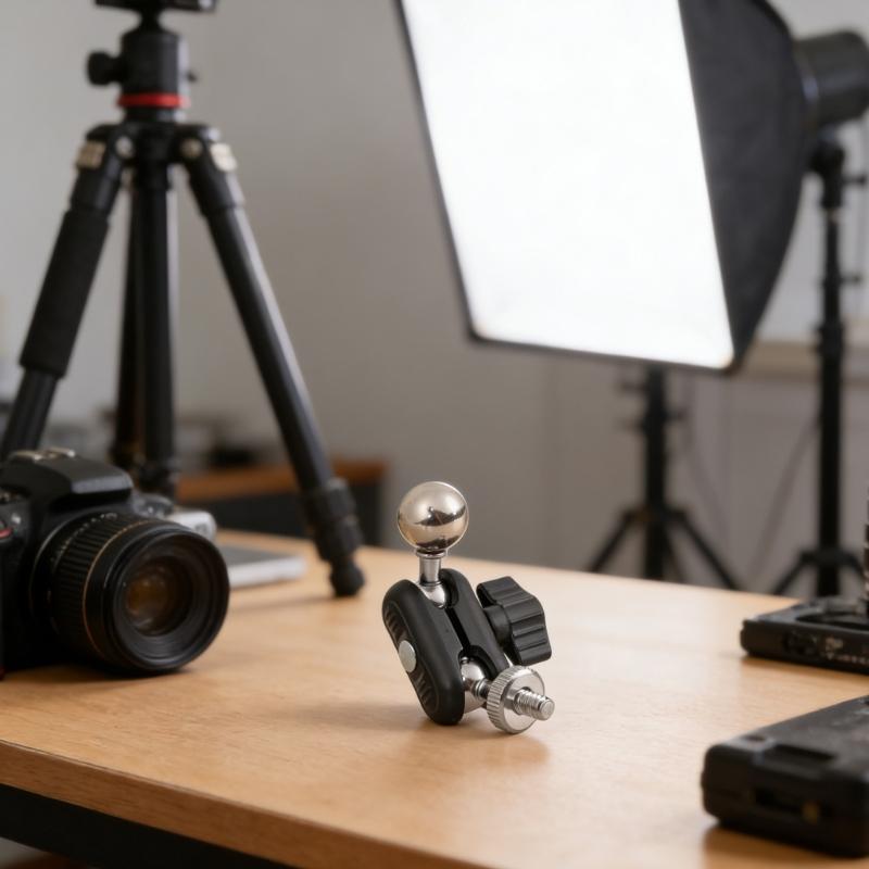 2Pcs/pack 17mm Ball Head To 1/4 Inch Male Thread Adapter For Camera Tripods Phone Mount With 360 Rotation