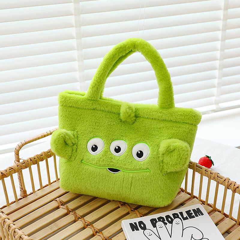 Plush Bag Cartoon Animal Large Capacity Handbag Cute Cinnamon Storage Handbag Women'S Birthday Gifts