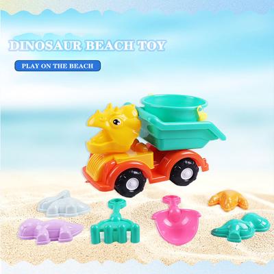 Conjunto de brinquedos de praia para crianças Bebê brincando na água com pá de areia Balde de praia Caminhão de areia Jogo de piscina engraçado Cor aleatória