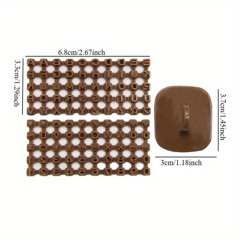DIY Craft Embossing Stamp Molds Alphabet Number Symbol Design For Pottery Clay Soap Ceramic Handmade Projects