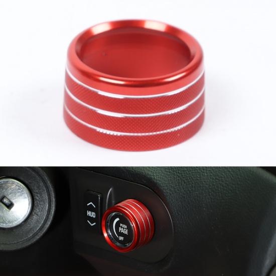 HUD-Schalter-Knopfabdeckung Zierleiste Dekoration Für Chevrolet Camaro 2010-15 Rotes Zubehör