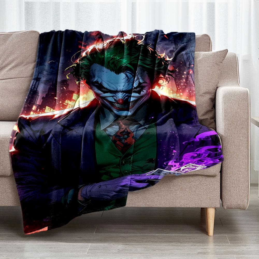 Joker Theme Printed Blanket - Perfect for Couch, Bed, Travel & Outdoor Use | Machine Washable, Cozy & Durable.