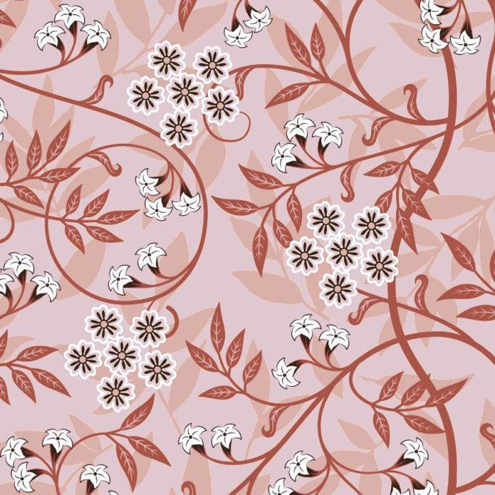 Parure de couette 4 pièces réversible 260 x 240 cm "Floral Taupe" pour lit 160 x 200 cm Coton Pur