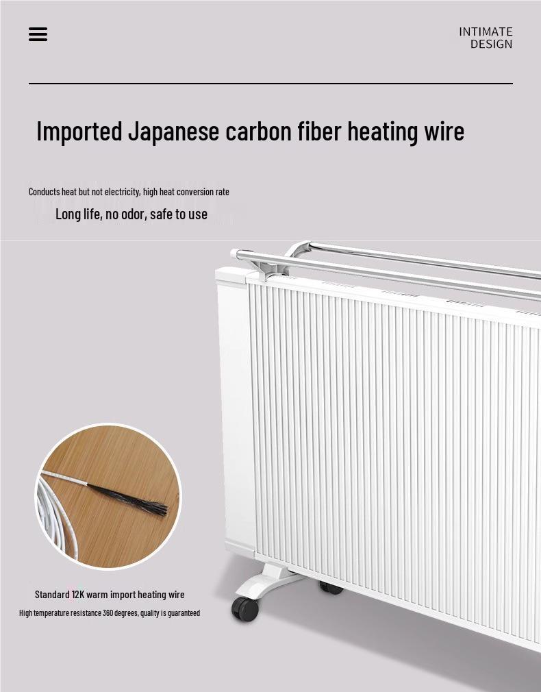 Energy-Efficient Graphene Wall-Mounted Heater for Large Areas