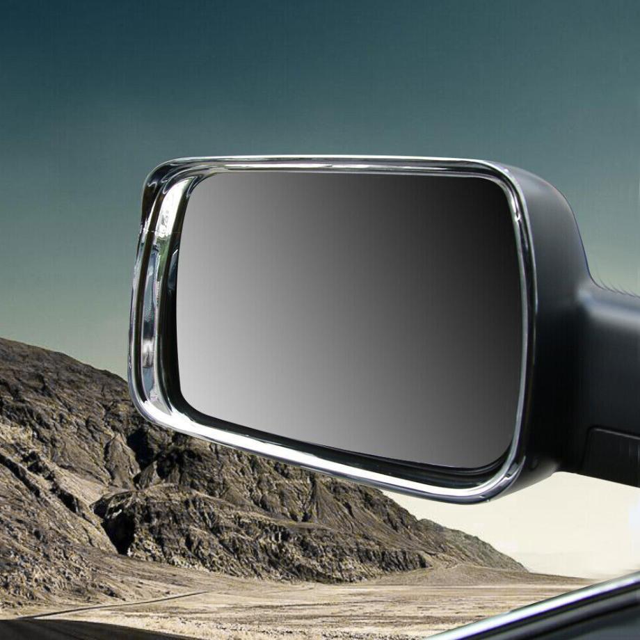 Chrome Side Mirror Rain Eyebrow Cover Trim Accessories For Dodge RAM 1500 19-24