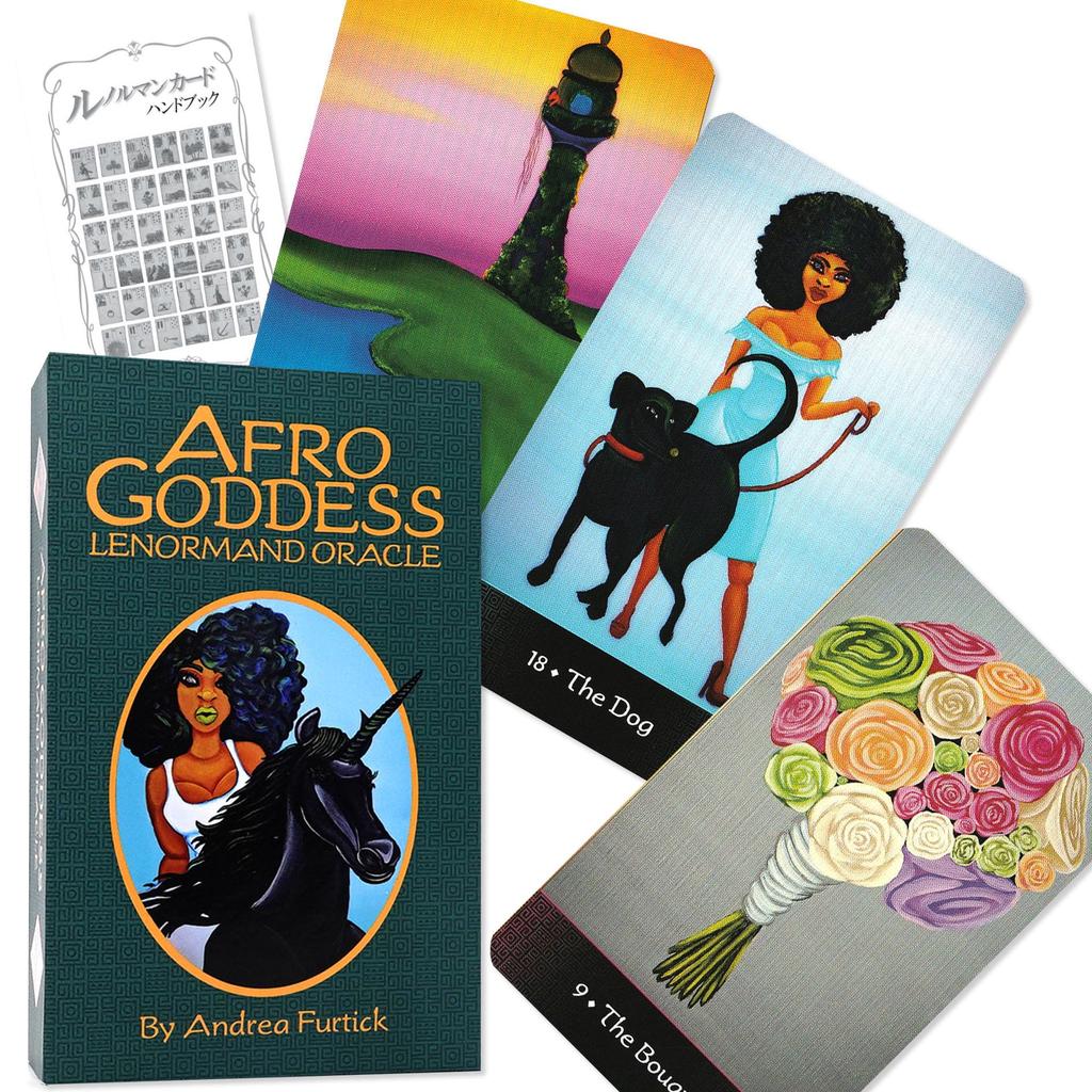 Afro Goddess Lenormand Oracle Lenormand Card Fortune Telling with Japanese Instructions, Authentic Product