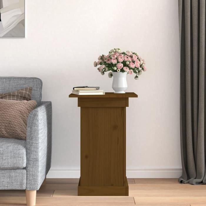VidaXL Support à fleurs Marron miel 40x40x60 cm Bois de pin solide 823632
