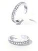 ChicSilver Toe Ring, Pinky Ring, Women's, Silver 925, Eternity Ring, Zirconia, Hawaiian Jewelry
