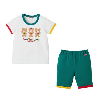 HOT Short Sleeve Room Wear Boys Kids Clothing Forest Green 110cm [MIKIHOUSE BISCUITS] Children's 72-7301-497