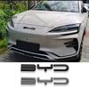 For BYD Song Plus EV DMI 2024 2025 BYD SEALION 6 Accessories Car Front Bumper Emblem Badge Decal Black Carbon Logo Refit Sticker