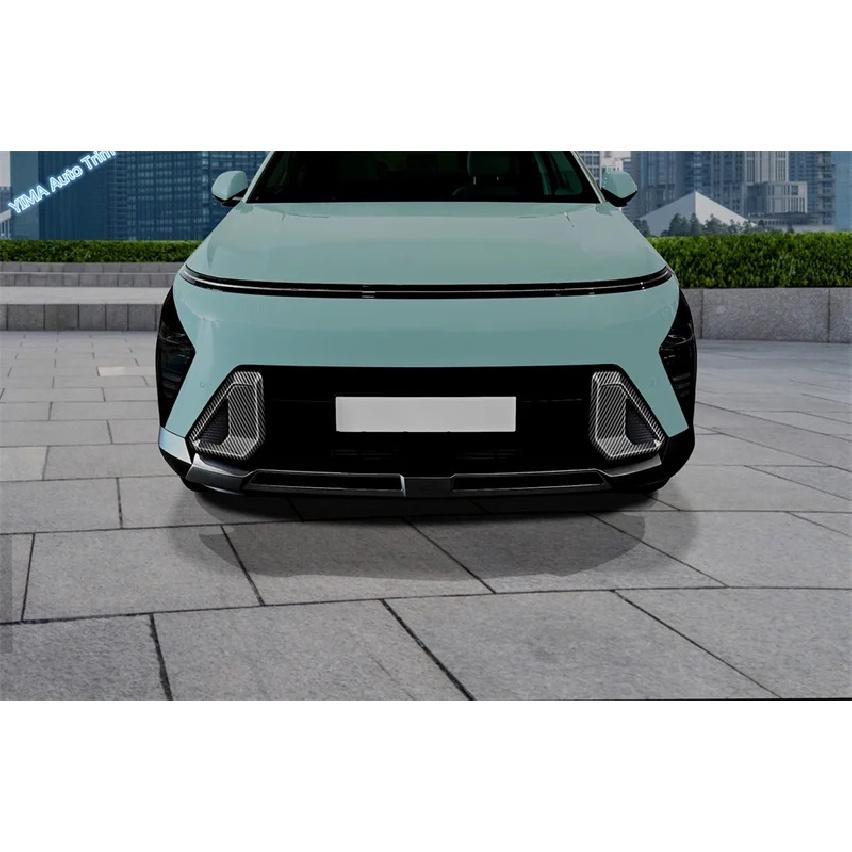 Car Exterior Front Foglight Cover Trim Rear Bumper Fog Lights Lamps For Hyundai KONA 2025 2026 Molding Decoration Accessories