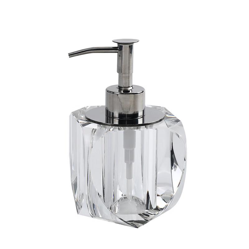 Luxury Square Crystal Glass Liquid Dispenser Bottle