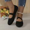 New Fashion Mom Casual Shoes for Ladies Women Flats Shoes Slip On Foldable Loafers for Women Square Toe Single Shoes Hollow Out