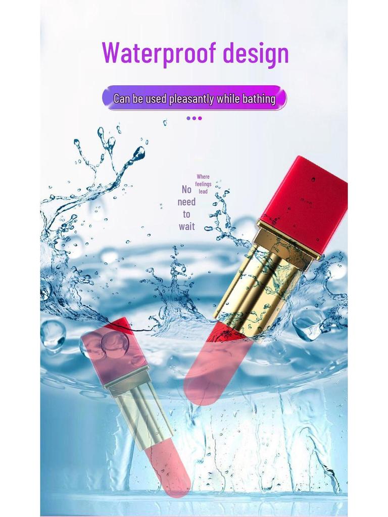 Women's Mini Lipstick Vibrator - Small AV Stick with Magnetic Attraction for Personal Pleasure