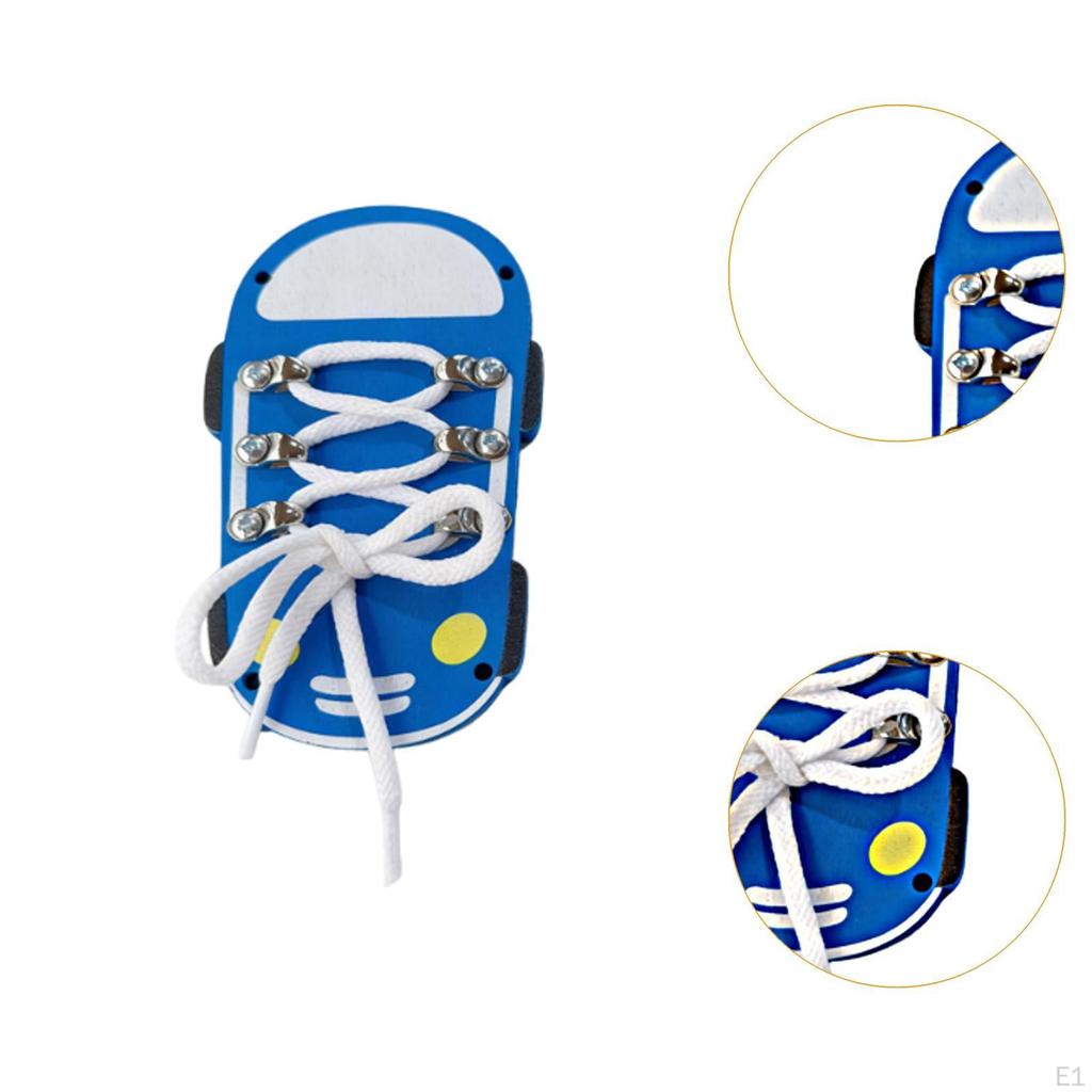 Busy Board Accessories Shoe Tie Practice Activity Developing Training Learn to Shoes Threading
