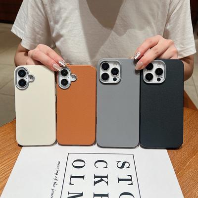 Luxury TPU Soft Matte Phone Case for iPhone 16 15 Pro Max 14 Plus 13 12 Pro 11 Solid Color Slim Shockproof Bumper Cover Coque