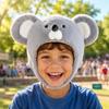 Koala Kopf Kopfschmuck Foto Requisite Flauschiger Niedlicher Tierhut für