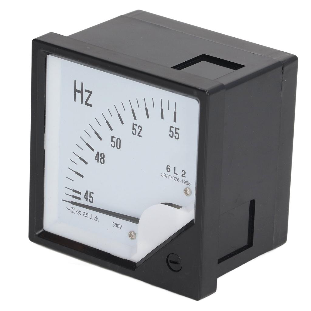 AC 380V Pointer Type Frequency Meter High Accuracy Square Panel Frequency Detector 45‑55Hz