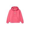 Li Ning Sports Fashion Series Loose Pullover Hoodie Women hoodies Tea-Rose-Red AWDR320-5