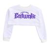 Hip Hop Mädchen K-Pop Crop Top Lila Cargohosen Kinder Street Dance Outfits Kinder Streetwear Gruppe Jazz Kleidung Sets