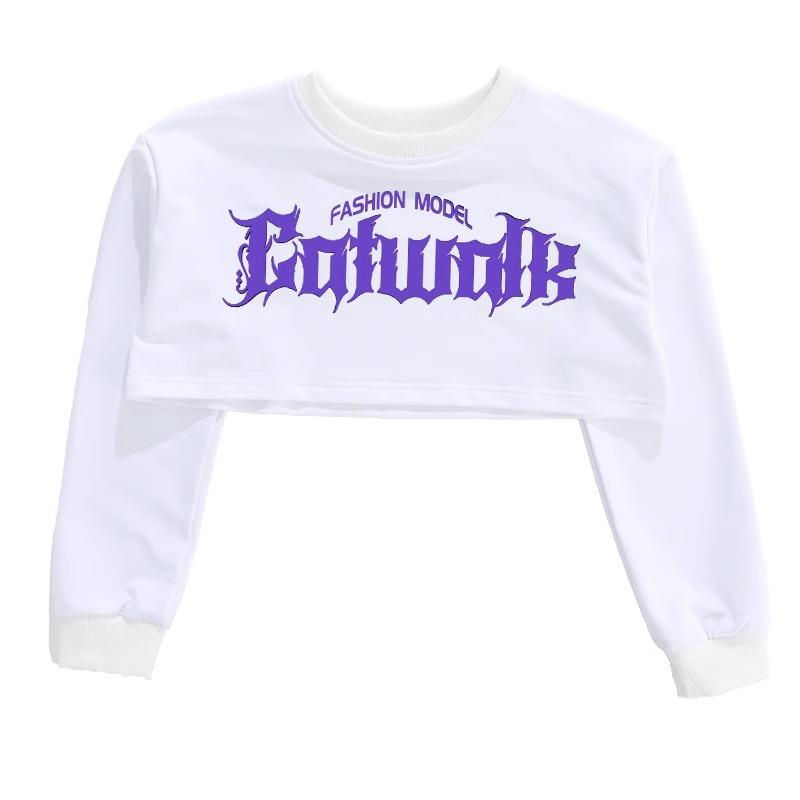 Hip Hop Mädchen K-Pop Crop Top Lila Cargohosen Kinder Street Dance Outfits Kinder Streetwear Gruppe Jazz Kleidung Sets