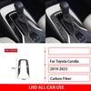 Real Soft Carbon Fiber RHD LHD Sticker For Toyota Corolla      2024 Center Console Gear Shift Accessories