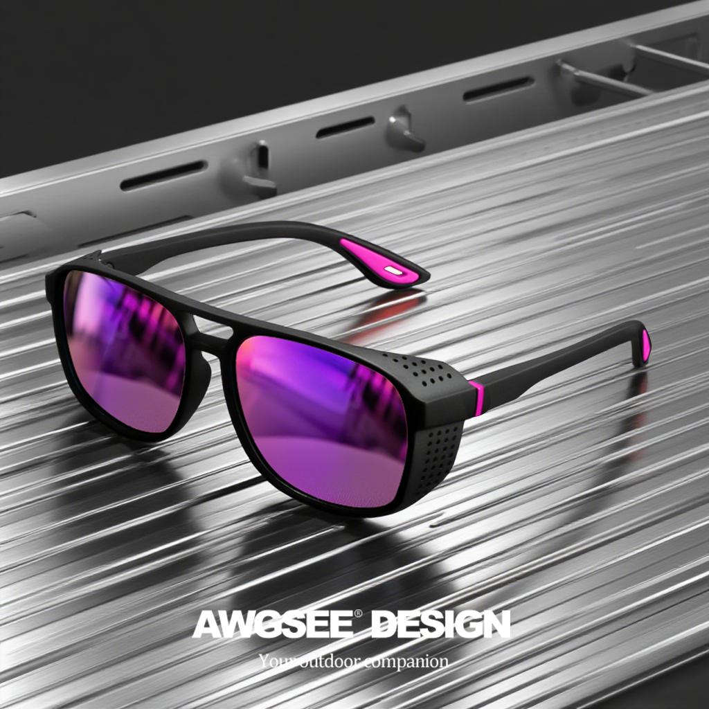 Professionelle Sportsonnenbrille - Polarisiert Winddicht UV400 für Radfahren Laufen Outdoor-Enthusiasten UV400