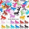 30pcs Acrylic Horse Charms, Multicolor Animal Pendants for DIY Jewelry Making, Keychains, and Bracelets Durable Resin Craft Bead, Keychain Accessories