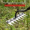 Steel Six-Tooth Weeding Hoe and Rake - Farm and Garden Soil Loosening Tool
