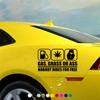GAS, CRASS OR ASS NOBODY RIDES FOR FREE Car Stickers, Automobile Trucks Windows Bumper Car Accessories Waterproof Viny Decal