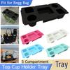 Top Cup Holder Tray Waterproof Cup With 5 Compartment Organizer Holder Bag Top Storage Tray for Camping Travel