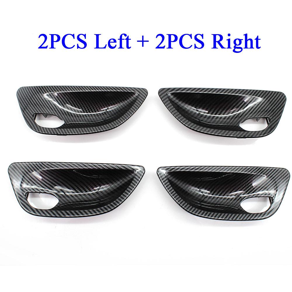 Fibră de carbon, mâner de deschidere a ușii, stânga, dreapta, panou, capac, panou de înlocuire pentru BMW Seria 5 F10 F11 520i 523i 525i 528i