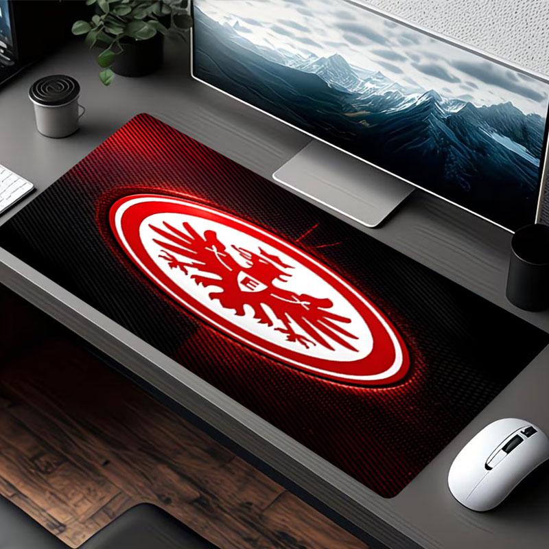 Eintracht Frankfurt Spausdintas pelės kilimėlis, klaviatūros kilimėlis nešiojamam kompiuteriui, kilimėlis biurui, namams, stalo dekoracija, puiki gimtadienio dovana žaidėjams