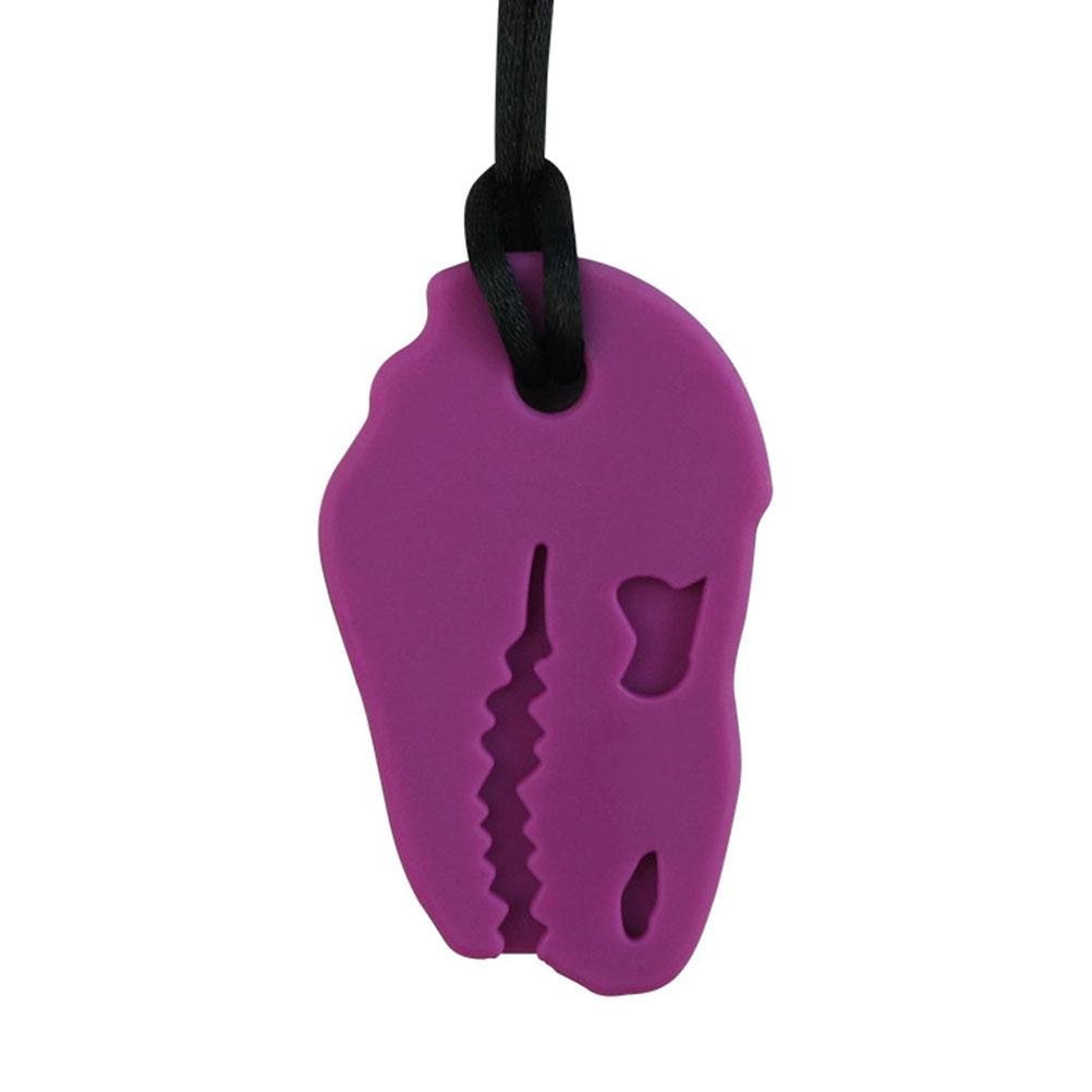 5 buc Colier de mestecat senzorial Copii Silicon de calitate alimentară Jucării de mestecat dinozaur pentru băieți fete adulți