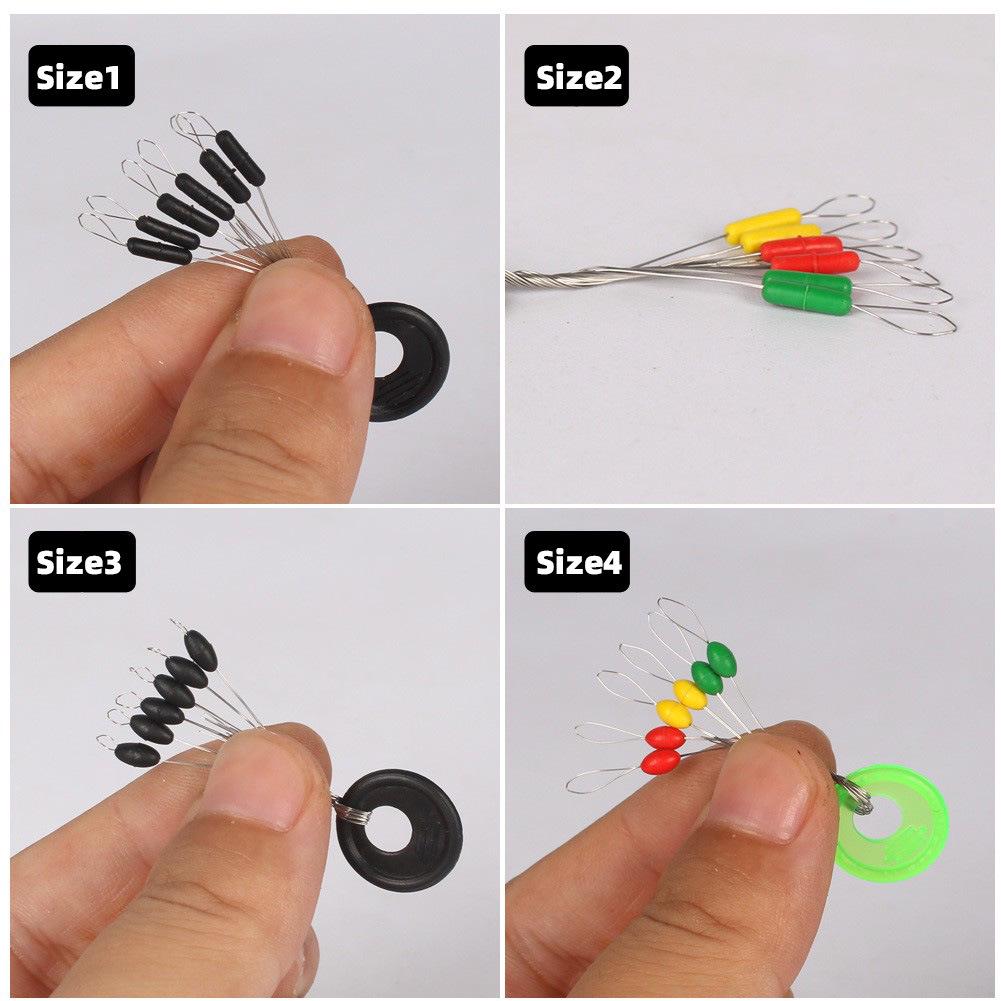 Olive Black Space Beans - Long Cylindrical Head Fishing Tackle Accessories
