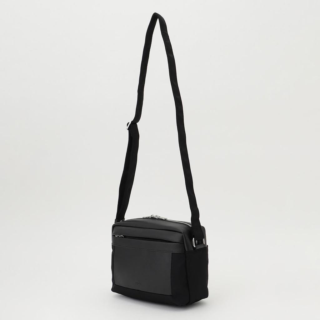 Isaac Block Muster Schultertasche 2004602 Schwarz (10)