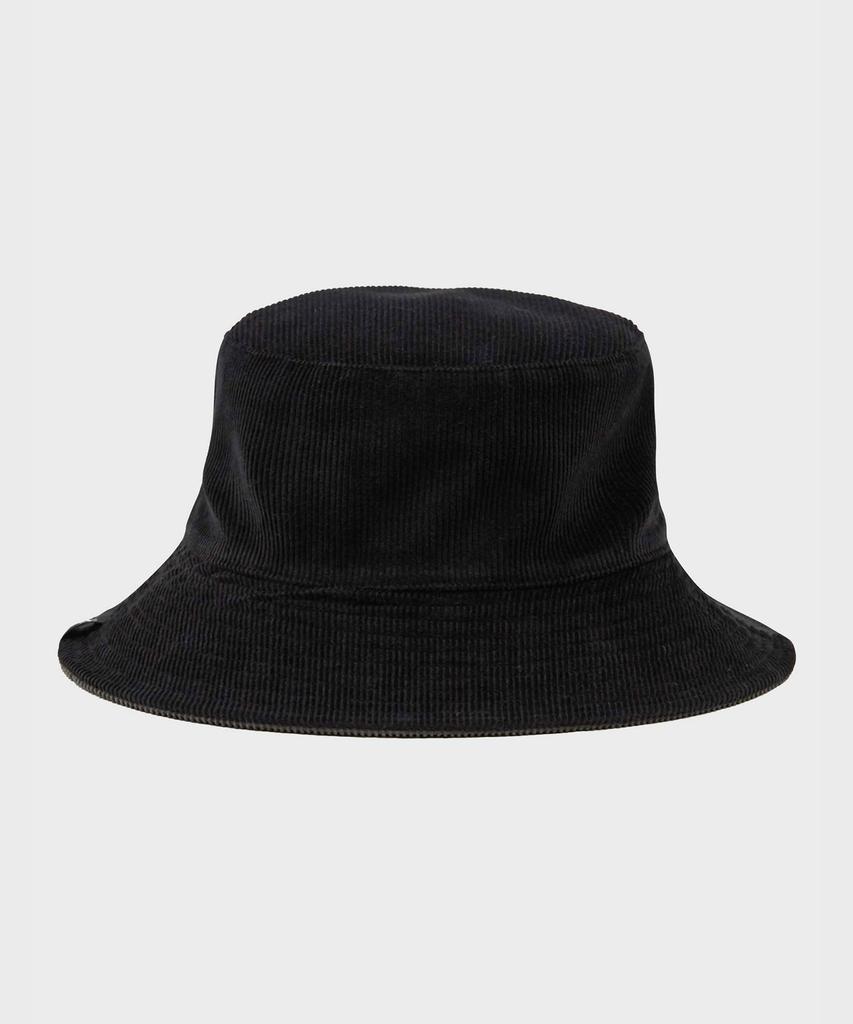 FFEFF STUDIO Corduroy Reversible Bucket Hat (Black/Charcoal)